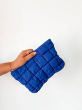Load image into Gallery viewer, Quilted Puffer Makeup Bag Cosmetic Travel Pouch