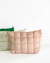 Load image into Gallery viewer, Quilted Puffer Makeup Bag Cosmetic Travel Pouch