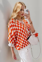 Load image into Gallery viewer, Double Take Tied Checkered Dropped Shoulder Flounce Sleeve Cardigan