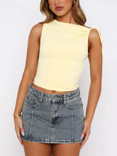 Load image into Gallery viewer, Lovelet Ruched Asymmetrical Neck Cami