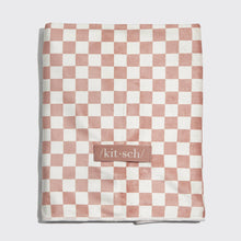 Load image into Gallery viewer, Extra Large Quick-Dry Hair Towel Wrap- Terracotta Checker