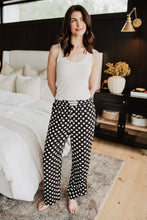 Load image into Gallery viewer, Black & White Polka Dots Soft Boxer Pants