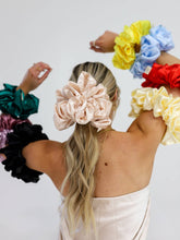 Load image into Gallery viewer, JUMBO SLEEP SILK/SATIN SCRUNCHIES