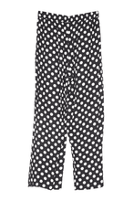 Load image into Gallery viewer, Black & White Polka Dots Soft Boxer Pants