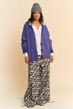Load image into Gallery viewer, Davi & Dani Shawl Collar Ribbed Detail Button Up Cardigan