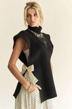 Load image into Gallery viewer, Davi & Dani Side Split Turtleneck Sleeveless Knit Top