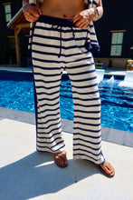 Load image into Gallery viewer, Drawstring Waist Stripe Pants