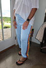Load image into Gallery viewer, Contrast Striped Elastic Waist Active Pants