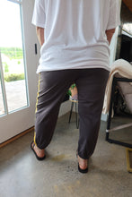 Load image into Gallery viewer, Contrast Striped Elastic Waist Active Pants