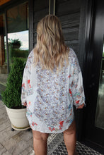 Load image into Gallery viewer, Floral Collared Neck Long Sleeve Shirt