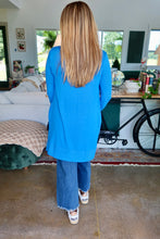 Load image into Gallery viewer, Snap Button Sweater Cardigan- Thigh Length