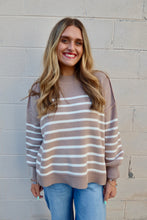 Load image into Gallery viewer, Striped Oversized Sweater