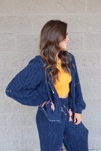 Load image into Gallery viewer, Stitch Detail Berber Sweater Hooded Jacket