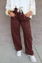 Load image into Gallery viewer, Drawstring Pockets Straight Leg Pants