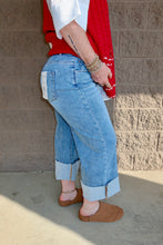 Load image into Gallery viewer, Tummy Control Elastic Band Mid Rise Crop Wide (PLUS ONLY)