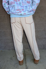 Load image into Gallery viewer, Contrast Stitching Barrel Pants