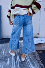 Load image into Gallery viewer, Upside-Down Denim Capri Pants