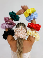 Load image into Gallery viewer, JUMBO SLEEP SILK/SATIN SCRUNCHIES