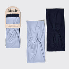 Load image into Gallery viewer, Recycled Fabric Wide Twist Headbands 2pc Set -Garden Bouquet