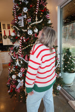 Load image into Gallery viewer, Christmas Theme Stripe Sweater
