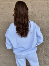 Load image into Gallery viewer, Blue Mini Stripe Mock-neck
