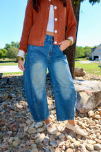 Load image into Gallery viewer, Mid Rise Wide Leg Barrel Jeans
