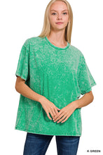 Load image into Gallery viewer, Washed Short Sleeve Top
