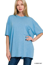 Load image into Gallery viewer, Oversized Front Pocket Boyfriend Tee
