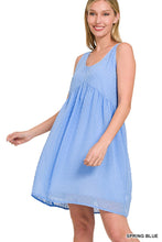 Load image into Gallery viewer, Swiss Dot Babydoll Scoop Neck Dress (2 Colors)
