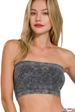 Load image into Gallery viewer, Washed Ribbed Seamless Tube Top (4 Colors)
