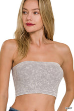 Load image into Gallery viewer, Washed Ribbed Seamless Tube Top (4 Colors)
