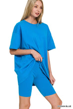 Load image into Gallery viewer, Round Neck Top &amp; Biker Shorts (4 Colors)
