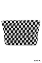 Load image into Gallery viewer, Checkered Cosmetic Makeup Pouch Clutch Bag
