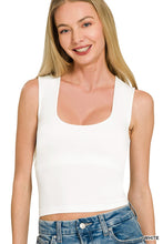 Load image into Gallery viewer, U-neck Seamless Cropped Tank Top (3 Colors)
