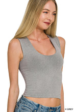 Load image into Gallery viewer, U-neck Seamless Cropped Tank Top (6 Colors)
