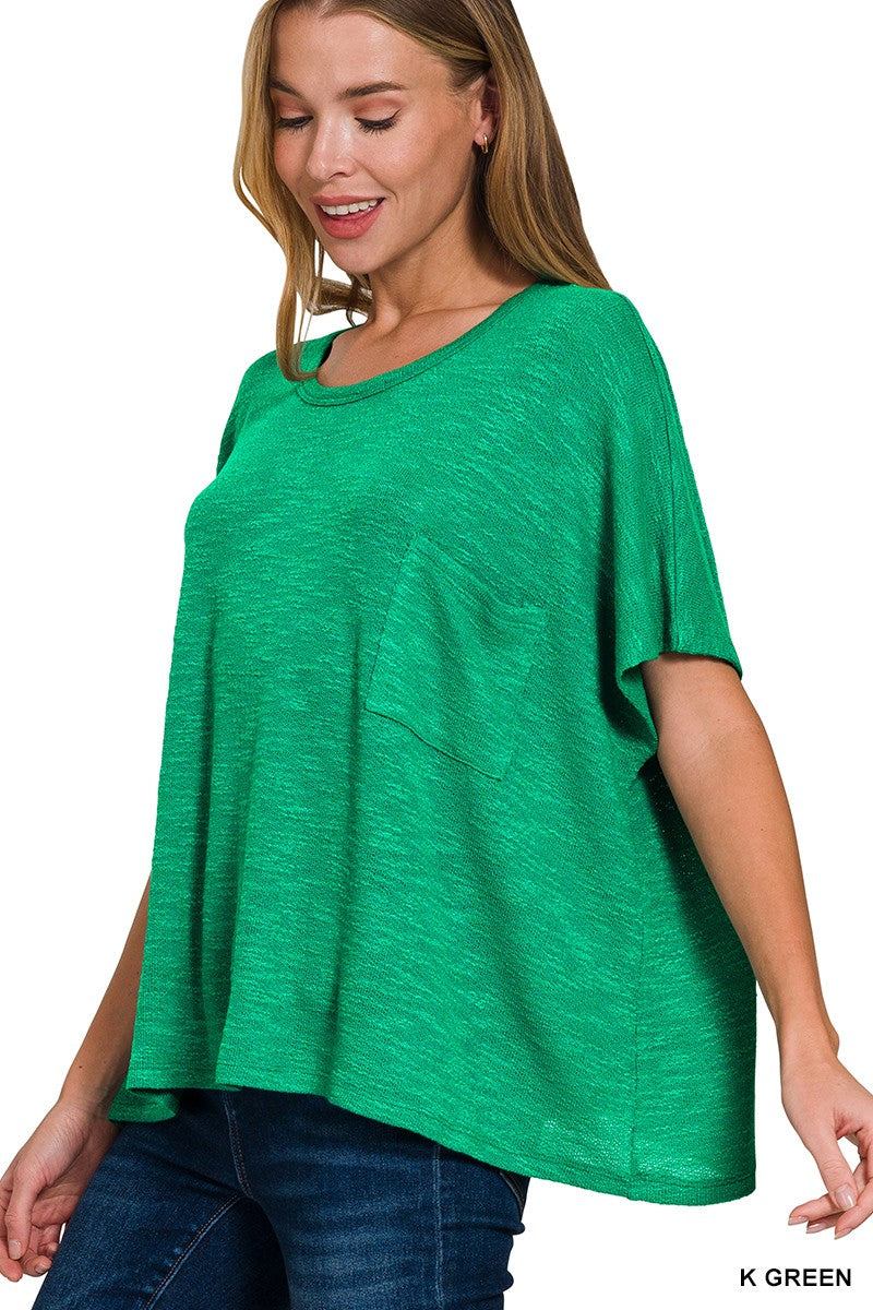 Oversized Slub Hacci Top