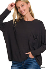 Load image into Gallery viewer, Ribbed Dolman Sleeve Top
