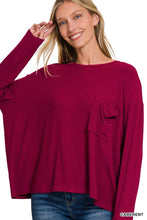 Load image into Gallery viewer, Ribbed Dolman Sleeve Top
