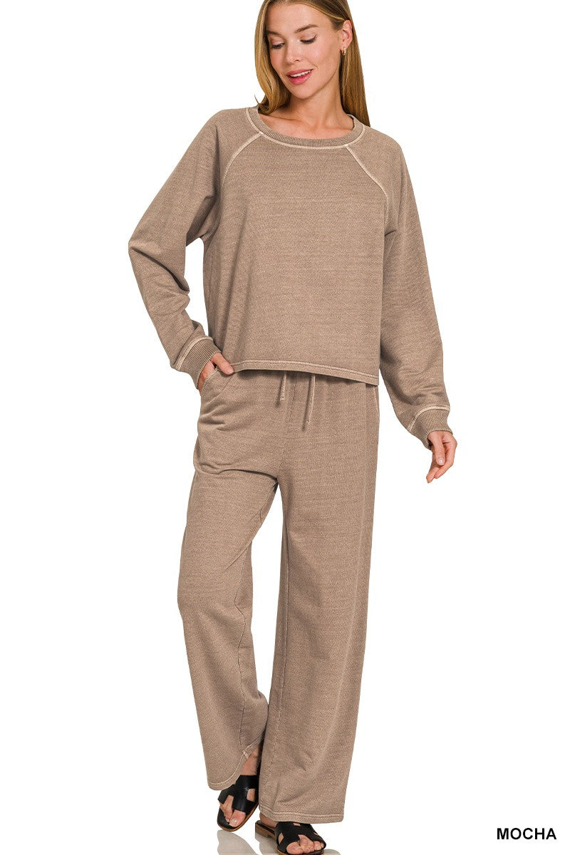 Round Neck Pullover & Pants Set