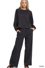 Load image into Gallery viewer, Fleece Raglan Sleeve Pullover &amp; Sweatpants Set
