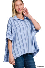 Load image into Gallery viewer, Stripe Oversized Button Down Shirt (4 Colors)
