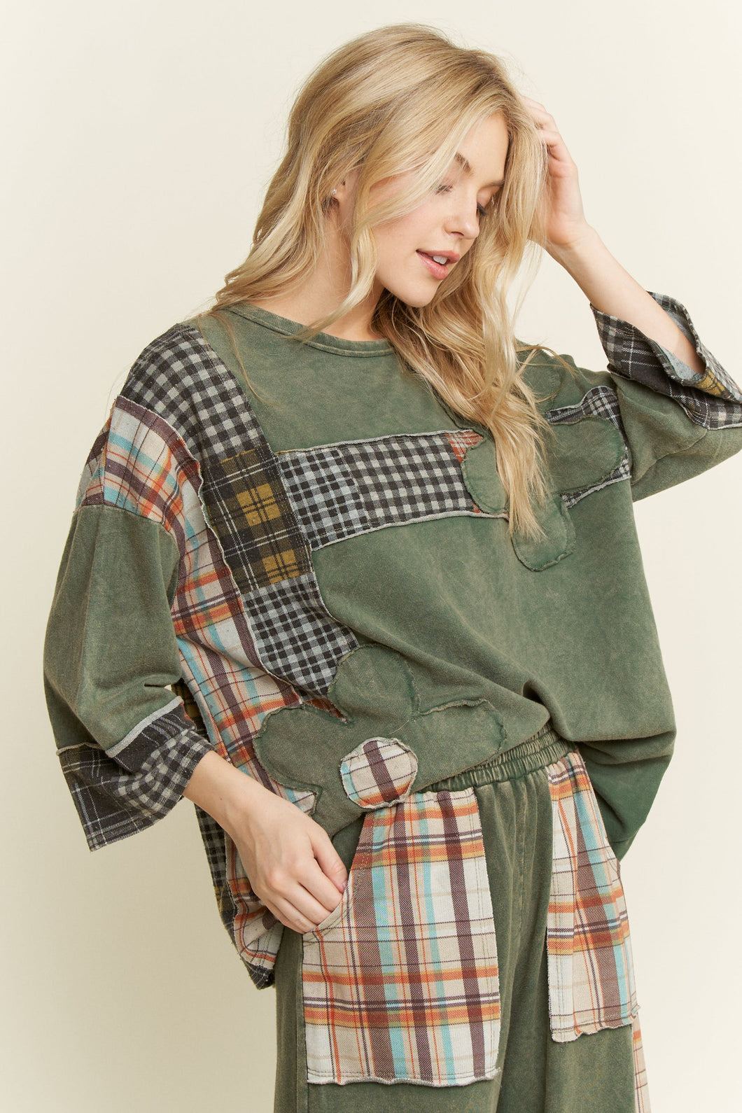 Plaid Daisy Top