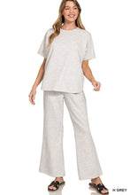 Load image into Gallery viewer, Scuba Curved Hem Top &amp; Pants Set (Regular &amp; Curvy) (3 Colors)

