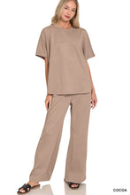 Load image into Gallery viewer, Scuba Curved Hem Top &amp; Pants Set (Regular &amp; Curvy) (3 Colors)

