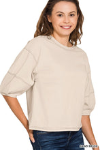 Load image into Gallery viewer, 3/4 Balloon Sleeve Top (3 Colors)
