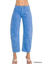 Load image into Gallery viewer, Barrel-leg Color Denim Pants (5 Colors)
