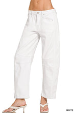 Load image into Gallery viewer, Barrel-leg Color Denim Pants (5 Colors)
