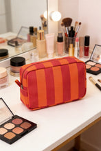 Load image into Gallery viewer, Striped Cosmetic Travel Pouch (4 Colors)
