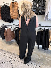 Load image into Gallery viewer, Double Take Full Size Tie Back Cutout Sleeveless Jumpsuit
