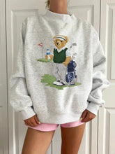 Load image into Gallery viewer, Old Fashion Teddy Bear Golf Embroider Mockneck
